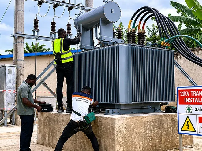 Transformer equipment from the supplied Nigeria project